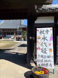 秋季永代経法要

昨日は秋季永代経法要でした。

境内前の畑では彼岸花も咲き始め、秋を感じる季節になってまいりました🍂

とはいえ、まだ日中は暑くなるため、昨日は今年設置した大型エアコンを稼働し、涼しい本堂で快適にお参りすることができました☺️

ご参詣くださいました皆さま、誠にありがとうございました🙏

#願應寺
#稲沢市
#お寺
#浄土真宗大谷派 
#親鸞聖人 
#秋季🍁 
#永代経法要 
#彼岸花が綺麗